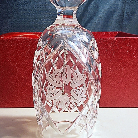 Waterford Crystal 12 Days of Christmas Bell 1988 Collection Five Golden Rings - Picture 5 of 7